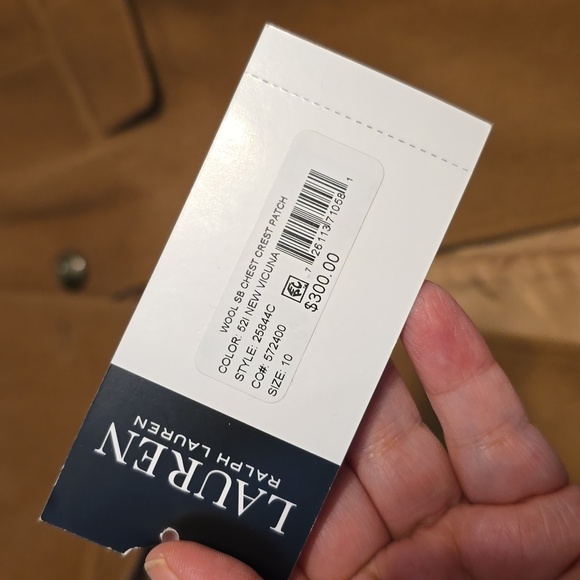 Ralph Lauren Crest-Patch Wool-Blend Coat - Picture 7 of 9